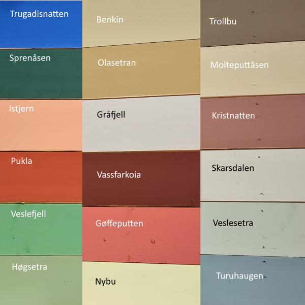 Fargepalett Turufjell